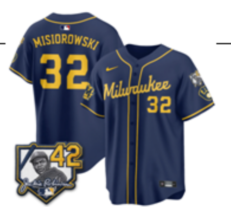 Youth Milwaukee Brewers #32 Misiorowski blue Nike 2026 World Series jersey 102103